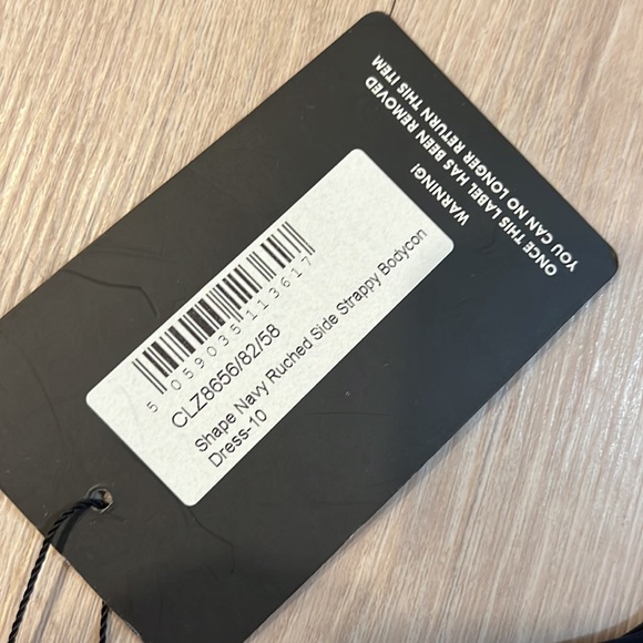 New Pretty Little Thing Navy Mini Dress - Picture 3 of 4